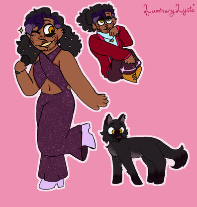 Chibi Doodle sheet with simple BG